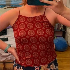 Brandy Melville Patterned Tank Top